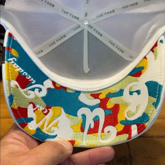 Goorin Bros.White Trucker Hat with Obvio Patch - Picture 5 of 7